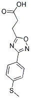 3-(3-[4-(METHYLTHIO)PHENYL]-1,2,4-OXADIAZOL-5-YL)PROPANOIC ACID Struktur