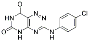 3-[(4-CHLOROPHENYL)AMINO]PYRIMIDO[4,5-E][1,2,4]TRIAZINE-6,8(5H,7H)-DIONE Struktur