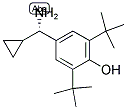 4-((1S)AMINOCYCLOPROPYLMETHYL)-2,6-BIS(TERT-BUTYL)PHENOL Struktur