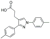 3-(1,3-DIP-TOLYL-1H-PYRAZOL-4-YL)PROPANOIC ACID Struktur