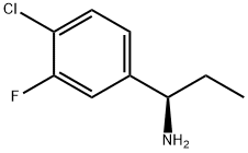 (1R)-1-(4-CHLORO-3-FLUOROPHENYL)PROPYLAMINE Struktur