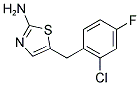 5-(2-CHLORO-4-FLUOROBENZYL)-1,3-THIAZOL-2-AMINE Struktur