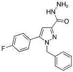 1-BENZYL-5-(4-FLUOROPHENYL)-1H-PYRAZOLE-3-CARBOHYDRAZIDE Struktur