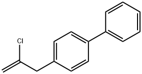 2-CHLORO-3-(4-BIPHENYL)-1-PROPENE Struktur