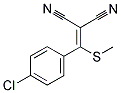 2,2-DICYANO-1-(4-CHLOROPHENYL)-1-METHYLLTHIOETHENE Struktur