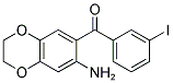 (7-AMINO-2,3-DIHYDRO-1,4-BENZODIOXIN-6-YL)(3-IODOPHENYL)METHANONE Struktur