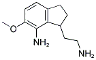 3-(2-AMINOETHYL)-5-METHOXYINDAN-4-AMINE Struktur