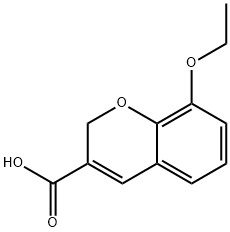 8-ETHOXY-2H-CHROMENE-3-CARBOXYLIC ACID Struktur