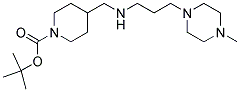 1-BOC-4-([3-(4-METHYL-PIPERAZIN-1-YL)-PROPYLAMINO]-METHYL)-PIPERIDINE Struktur