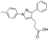 3-(3-PHENYL-1-P-TOLYL-1H-PYRAZOL-4-YL)PROPANOIC ACID Struktur