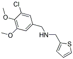 1-(3-CHLORO-4,5-DIMETHOXYPHENYL)-N-(THIEN-2-YLMETHYL)METHANAMINE Struktur