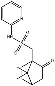 7,7-DIMETHYL-1-(((2-PYRIDYLAMINO)SULFONYL)METHYL)BICYCLO[2.2.1]HEPTAN-2-ONE Struktur