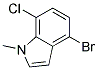 4-BROMO-7-CHLORO-1-METHYL-1H-INDOLE Struktur