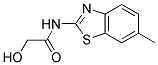 2-HYDROXY-N-(6-METHYL-1,3-BENZOTHIAZOL-2-YL)ACETAMIDE Struktur