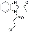 1-[1-(3-CHLOROPROPANOYL)-1H-BENZIMIDAZOL-2-YL]ETHANONE Struktur