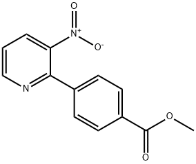 METHYL 4-(3-NITRO-2-PYRIDINYL)BENZENECARBOXYLATE Struktur