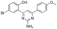 2-(2-AMINO-6-(4-METHOXYPHENYL)PYRIMIDIN-4-YL)-4-BROMOPHENOL Struktur