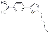 4-(5-PENTYLTHIEN-2-YL)BENZENEBORONIC ACID Struktur