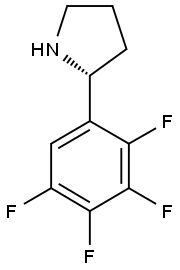 (2R)-2-(2,3,4,5-TETRAFLUOROPHENYL)PYRROLIDINE Struktur