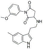 1-(3-METHOXYPHENYL)-3-{[2-(5-METHYL-1H-INDOL-3-YL)ETHYL]AMINO}-2,5-PYRROLIDINEDIONE Struktur