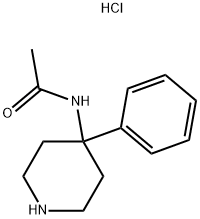 4-PHENYL-4-ACETAMIDO-PIPERIDINE HYDROCHLORIDE Struktur