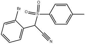 (2-BROMOPHENYL)[(4-METHYLPHENYL)SULFONYL]ACETONITRILE Struktur