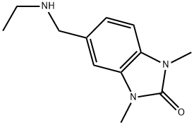 5-((ETHYLAMINO)METHYL)-1,3-DIMETHYL-1,3-DIHYDRO-2H-BENZIMIDAZOL-2-ONE Struktur