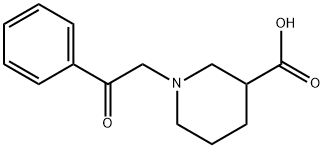 1-(2-OXO-2-PHENYLETHYL)PIPERIDINE-3-CARBOXYLIC ACID Struktur