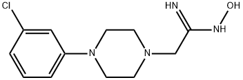 2-[4-(3-CHLOROPHENYL)PIPERAZIN-1-YL]-N-HYDROXYETHANIMIDAMIDE Struktur