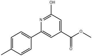 METHYL 2-HYDROXY-6-P-TOLYLPYRIDINE-4-CARBOXYLATE Struktur