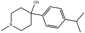 4-HYDROXY-4-(4-ISOPROPYLPHENYL)-1-METHYLPIPERIDINE Struktur