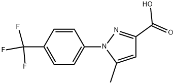 1-(4-TRIFLUOROMETHYL-PHENYL)-5-METHYL-1H-PYRAZOLE-3-CARBOXYLIC ACID Struktur