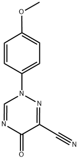 2-(4-METHOXYPHENYL)-5-OXO-2,5-DIHYDRO-1,2,4-TRIAZINE-6-CARBONITRILE Struktur