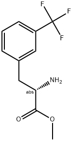 METHYL (2S)-2-AMINO-3-[3-(TRIFLUOROMETHYL)PHENYL]PROPANOATE Struktur