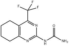 5,6,7,8-TETRAHYDRO-4-TRIFLUOROMETHYL-2-UREIDOQUINAZOLINE Struktur