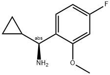 (1S)CYCLOPROPYL(4-FLUORO-2-METHOXYPHENYL)METHYLAMINE Struktur