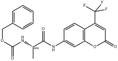 Z-ALA-7-AMINO-4-TRIFLUOROMETHYLCOUMARIN Struktur