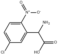 AMINO-(5-CHLORO-2-NITRO-PHENYL)-ACETIC ACID Struktur