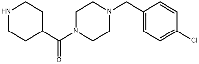 [4-(4-CHLORO-BENZYL)-PIPERAZIN-1-YL]-PIPERIDIN-4-YL-METHANONE Struktur