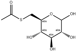 6-S-ACETYL-6-THIO-6-DEOXY-D-GLUCOSE Struktur