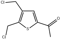 1-[4,5-BIS(CHLOROMETHYL)-2-THIENYL]ETHANONE Struktur