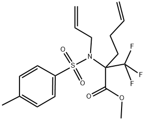 METHYL 2-[ALLYL(TOSYL)AMINO]-2-(TRIFLUOROMETHYL)HEX-5-ENOATE Struktur