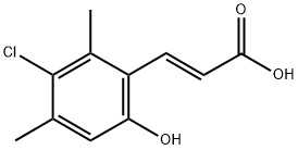 3-CHLORO-2,4-DIMETHYL-6-HYDROXYCINNAMIC ACID Struktur