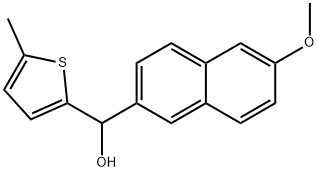 6-METHOXY-2-NAPHTHYL-(5-METHYL-2-THIENYL)METHANOL Struktur