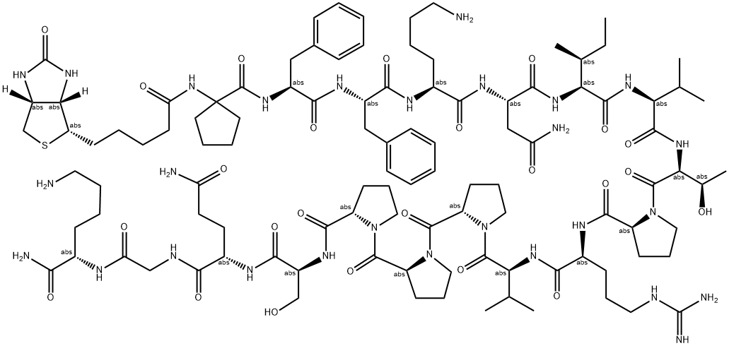 BIOTIN-LC-FFKNIVTPRTPPPSQGK-NH2 Struktur