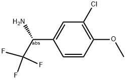 (1R)-1-(3-CHLORO-4-METHOXYPHENYL)-2,2,2-TRIFLUOROETHYLAMINE Struktur