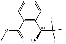 METHYL 2-((1S)-1-AMINO-2,2,2-TRIFLUOROETHYL)BENZOATE Struktur