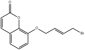 8-(4-BROMO-BUT-2-ENYLOXY)-CHROMEN-2-ONE Struktur