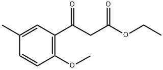 ETHYL (2-METHOXY-5-METHYLBENZOYL)ACETATE Struktur