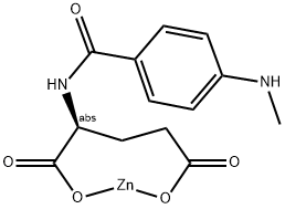 4-N-METHYLAMINOBENZOYLGLUTAMIC ACID ZINC SALT Struktur